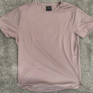 Cuts Curve Hem T-Shirt